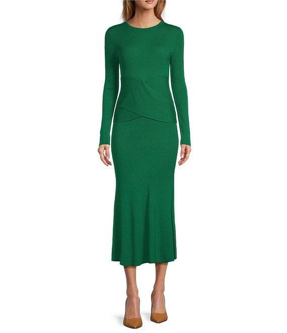 Antonio Melani Brianna Ribbed Knit Coordinating Midi Skirt Product Image