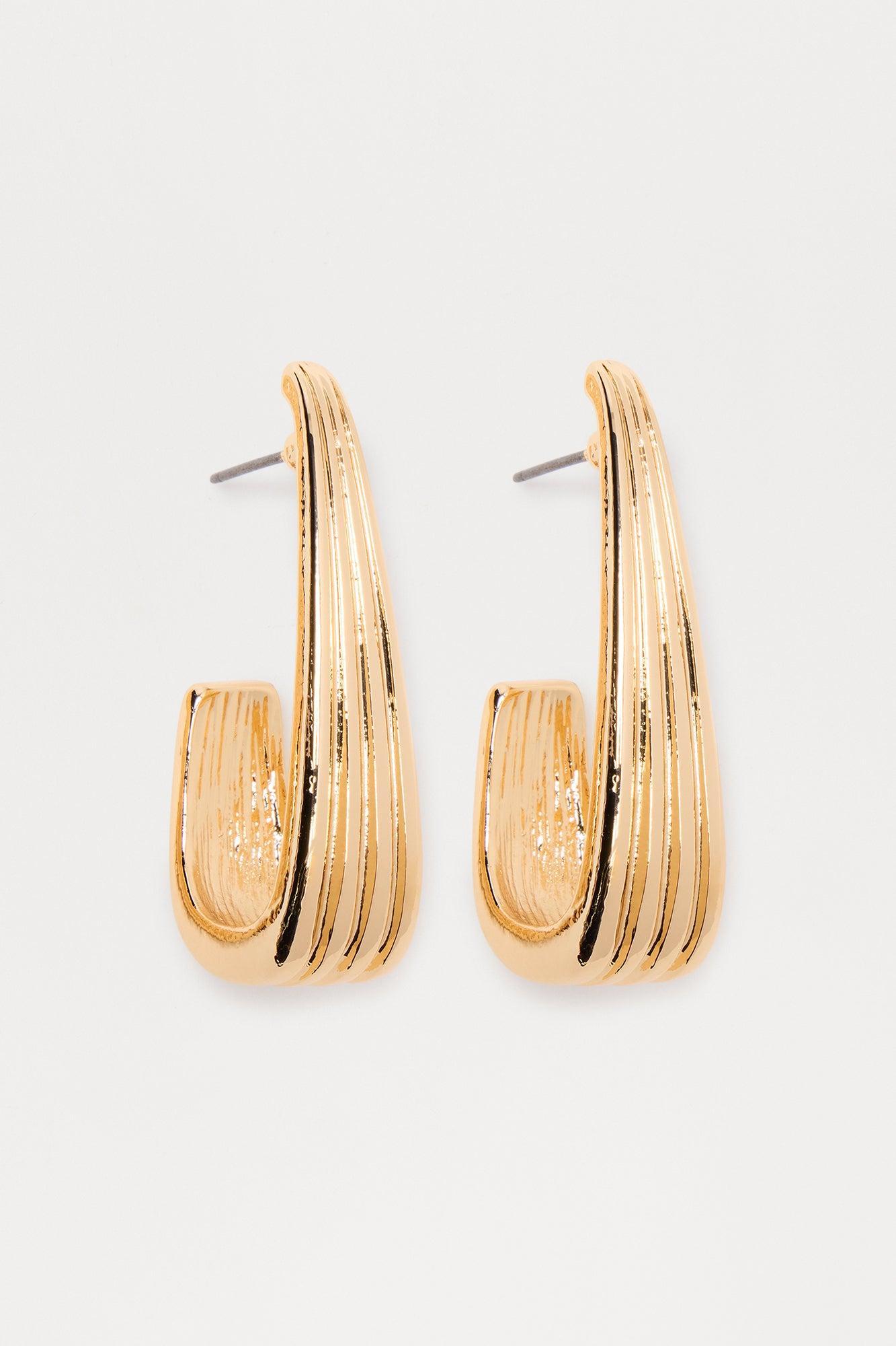 Novelle Metal Drop Earring - Gold Female Product Image