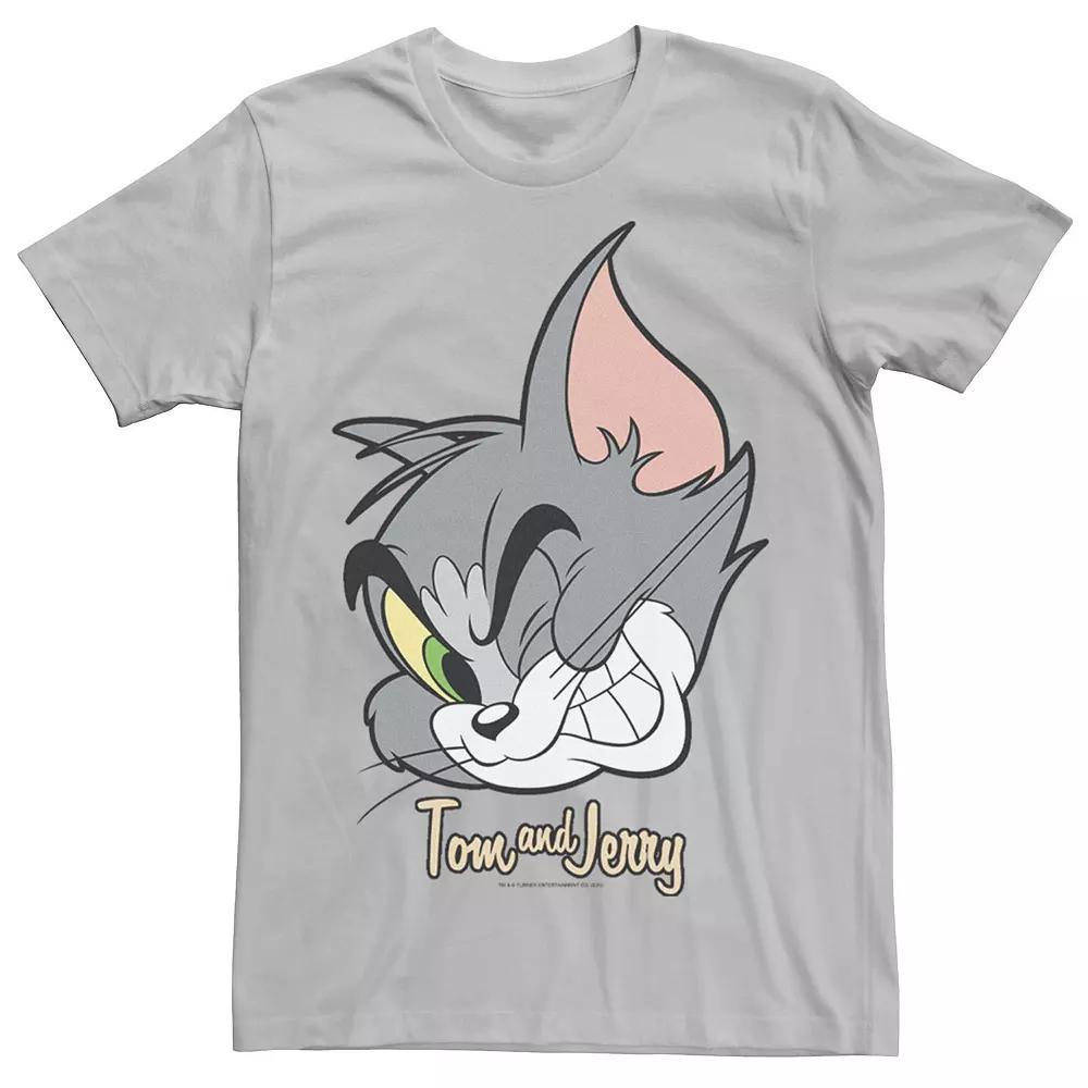 Mens Tom And Jerry Tom Cat Big Face Tee, Mens Product Image
