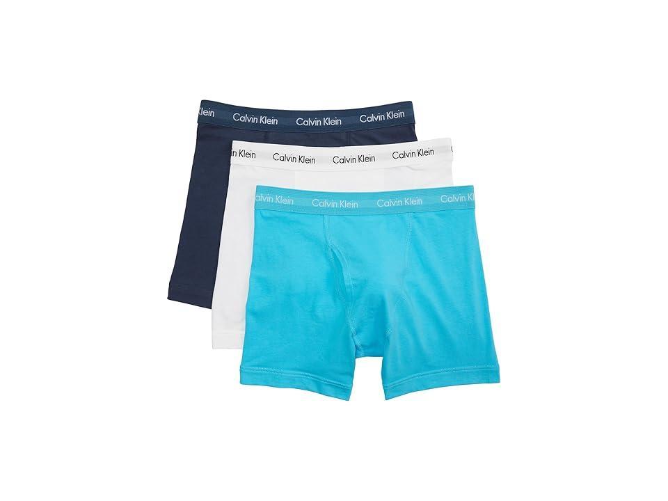 Men's Calvin Klein 3-pack Cotton Stretch Boxer Briefs, Size: Large, Black Product Image