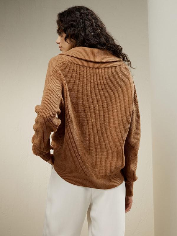 Wool-Cashmere Blend Shawl Collar Cardigan Product Image