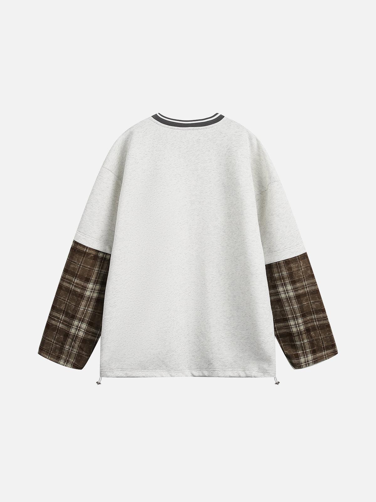 Aelfric Eden Plaid Two Layer Sweatshirt Product Image