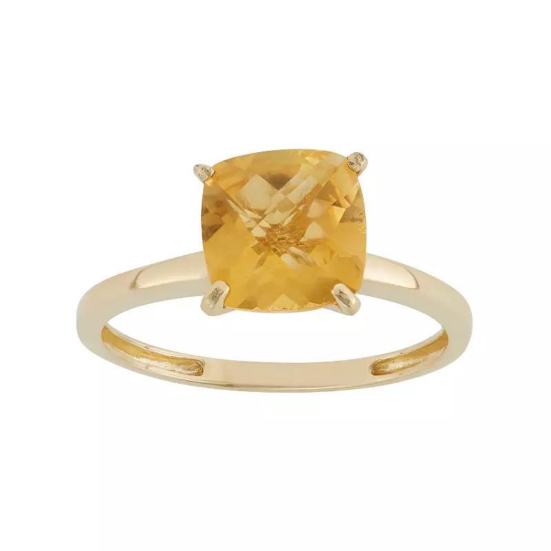 Designs by Gioelli Citrine 10k Gold Ring, Women's, Size: 7, Orange Product Image