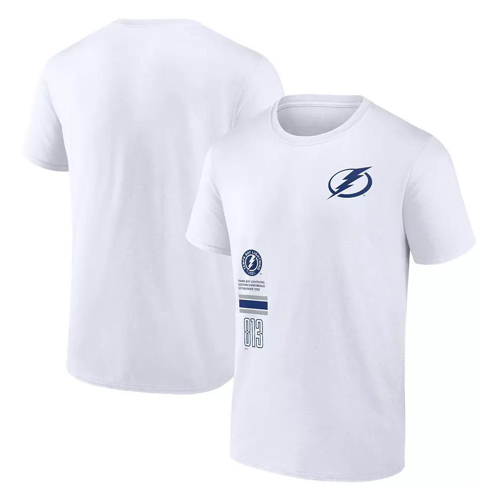 Men's Fanatics Branded White Tampa Bay Lightning Represent T-Shirt, Size: 3XL, Lgh White Product Image