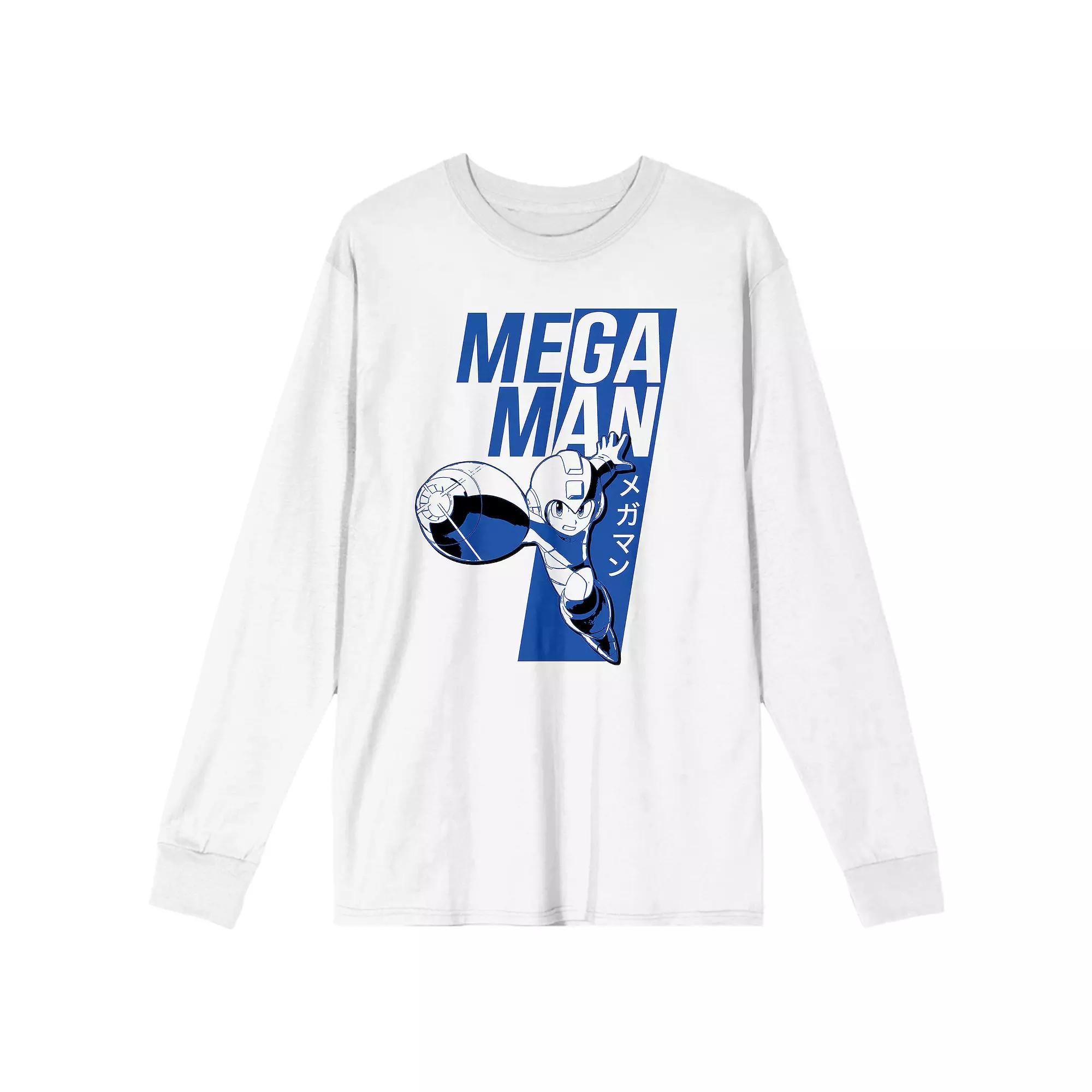 Men's Mega Man Graphic Tee, Size: XL, White Product Image
