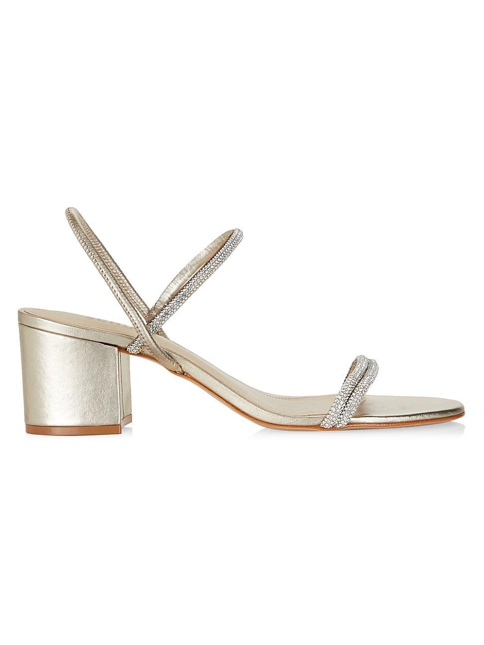Whiteley Block Metallic Leather Sandal Product Image