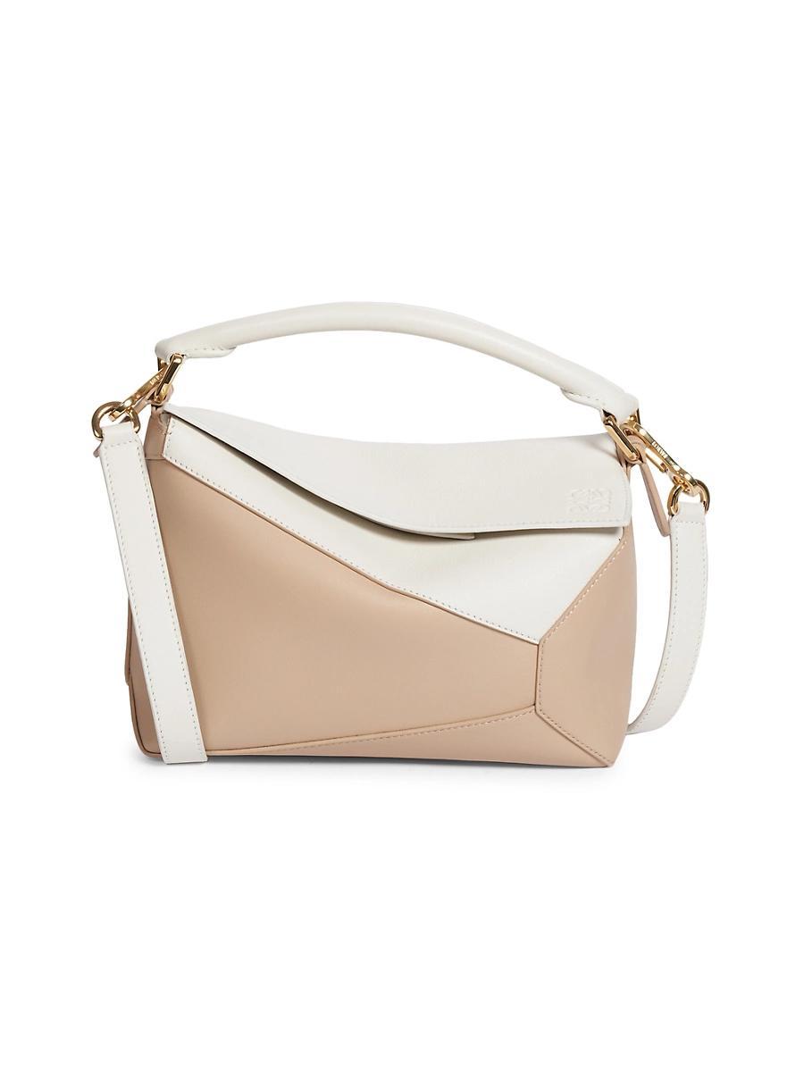 Womens Small Puzzle Edge Leather Bag Product Image