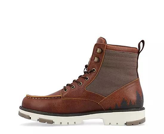 Mens Territory Timber Tru Comfort Foam Water Resistant Moc Toe Lace-up Ankle Boots Product Image
