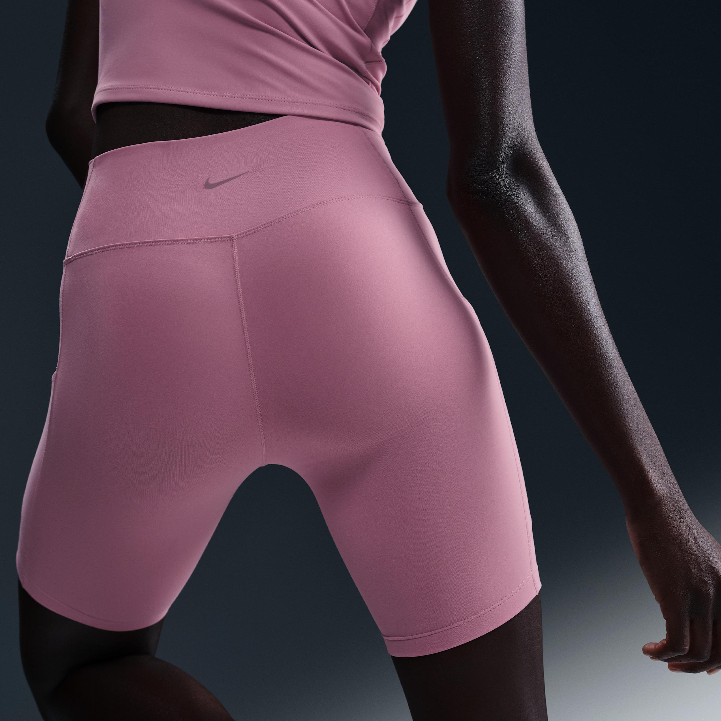 Nike Women's One High-Waisted 8" Biker Shorts with Pockets Product Image