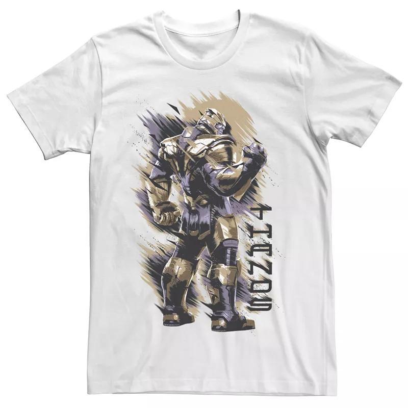 Men's Marvel Avengers Thanos Shoulder Tee, Size: XL, White Product Image
