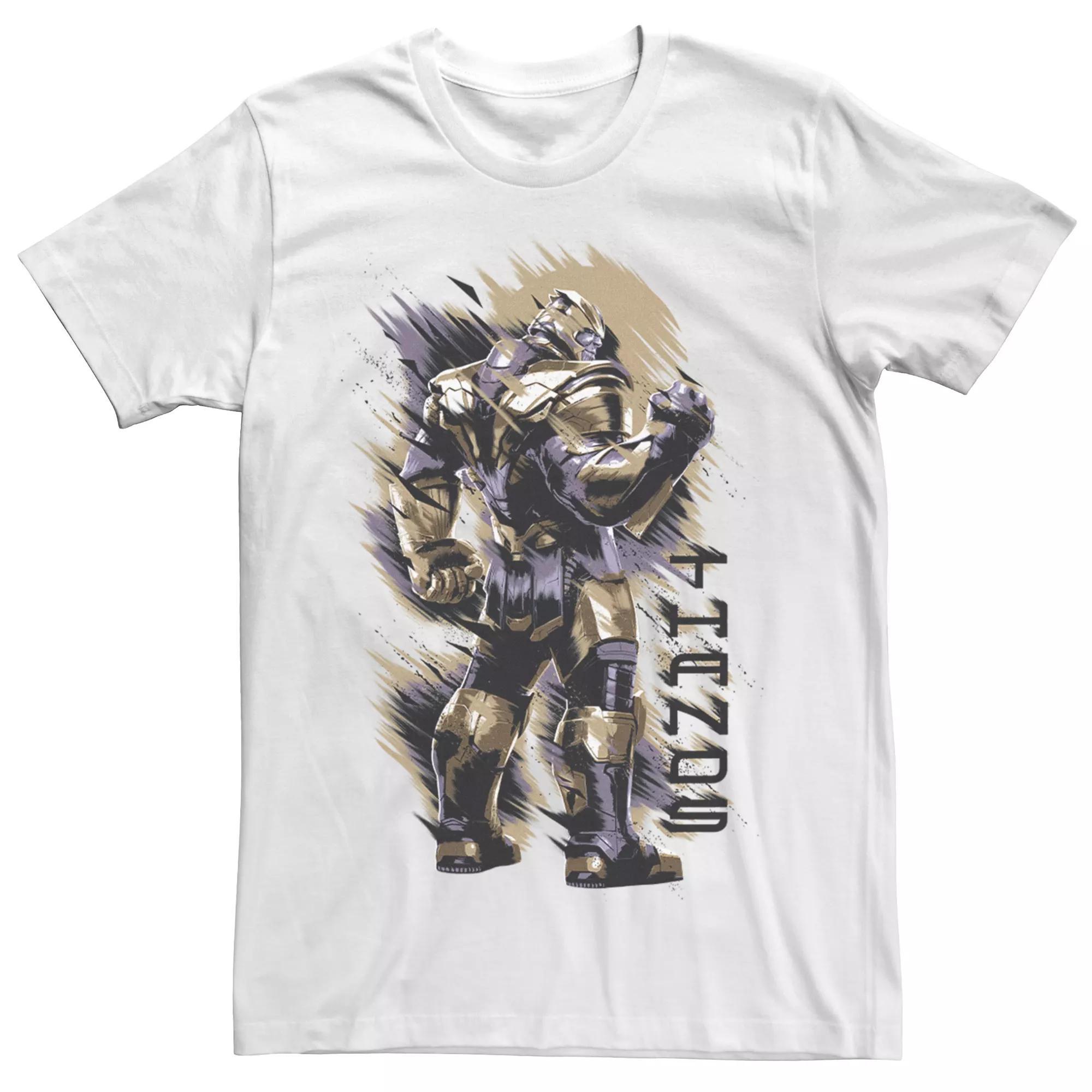 Men's Marvel Avengers Thanos Shoulder Tee, Size: XL, White Product Image