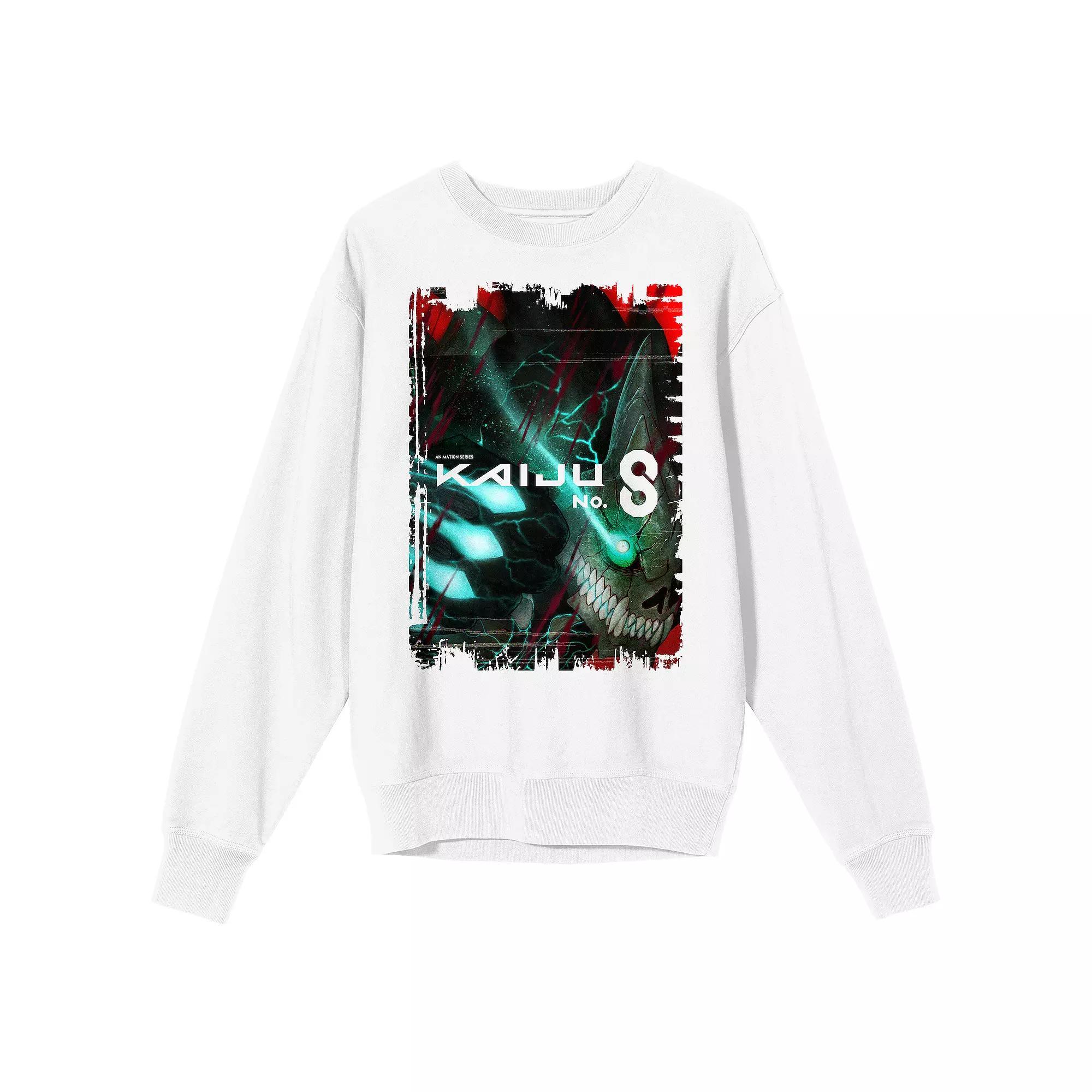Men's Kaiju No. 8 Kafka Hibino Kaiju Form Poster Graphic Sweatshirt, Size: Large, White Product Image