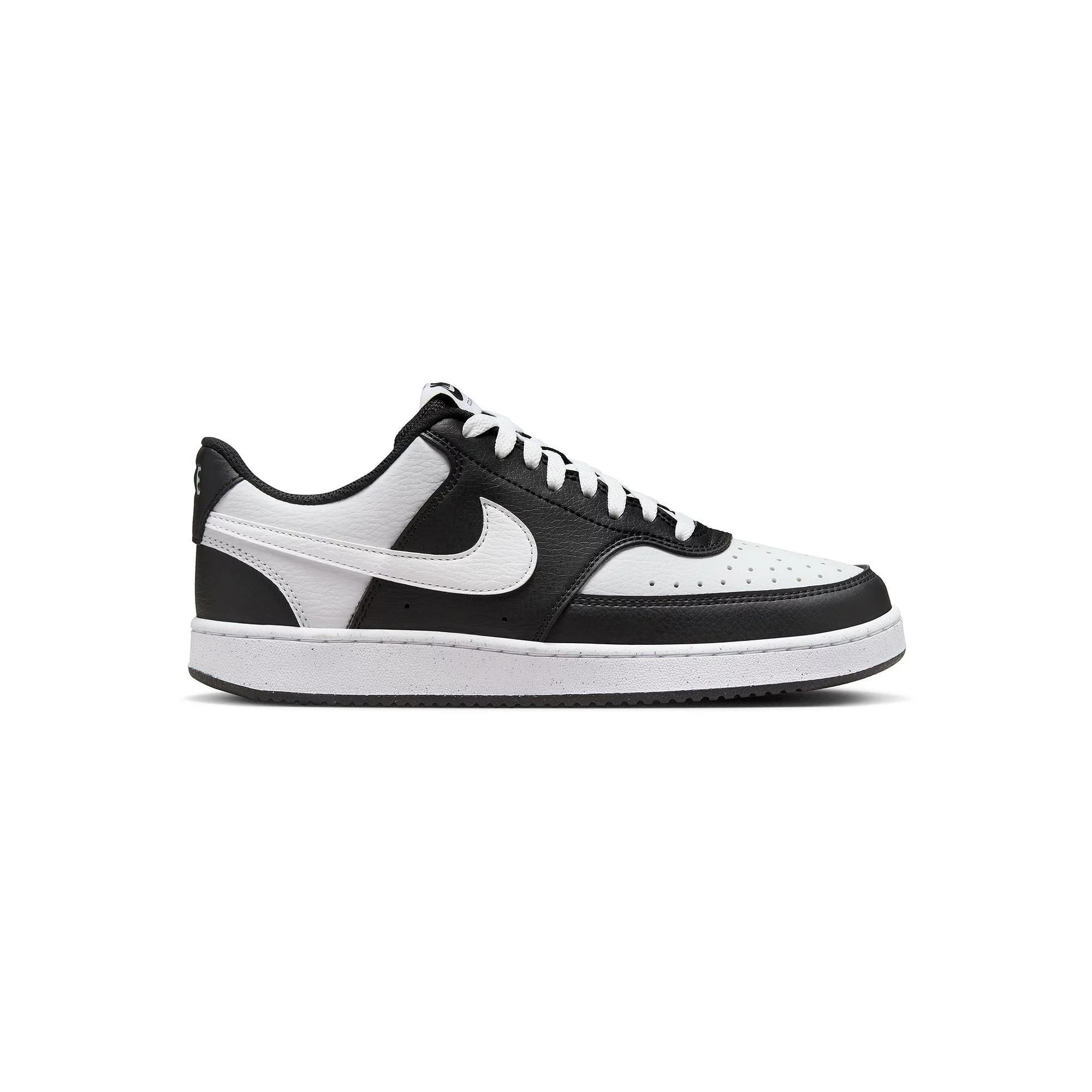 Nike Court Vision Next Nature Women's Low-Top Shoes, Size: 5.5, Black White Product Image