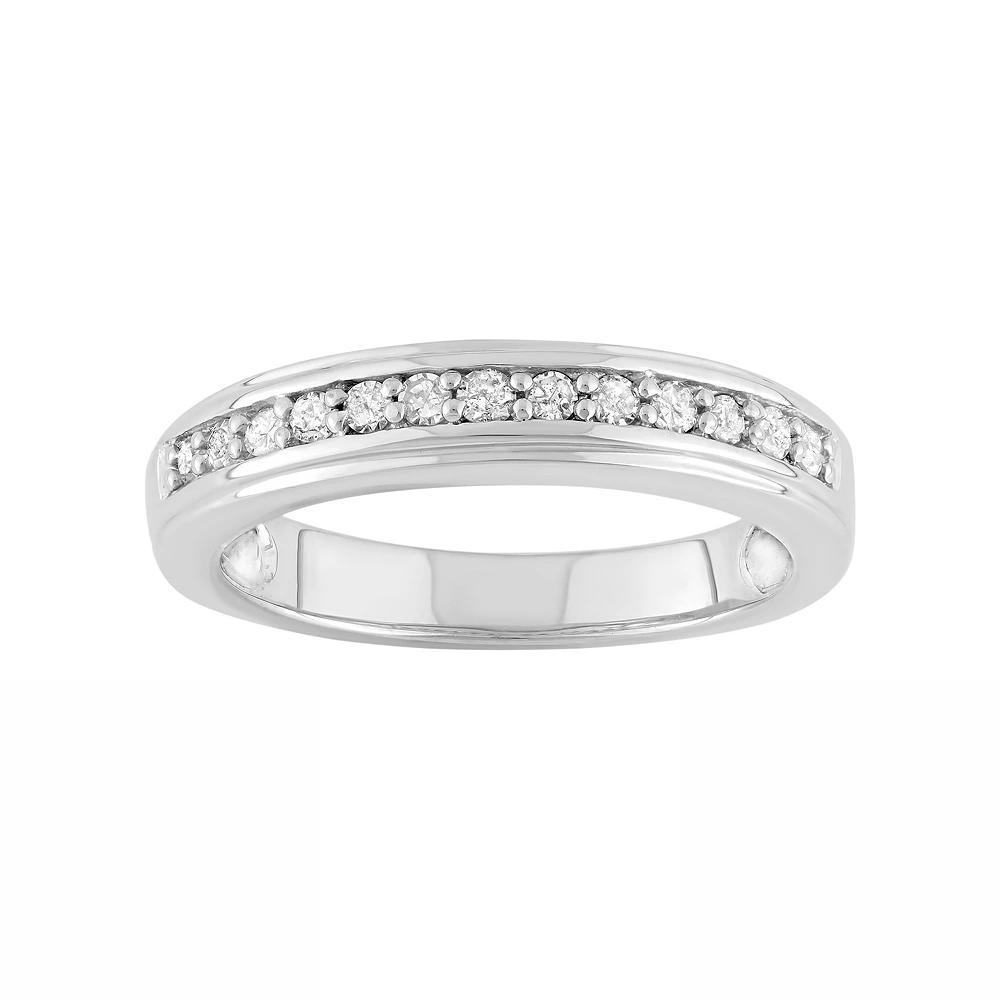 1/4 Carat T.W. Diamond Sterling Silver Ring, Women's, Size: 7, White Product Image