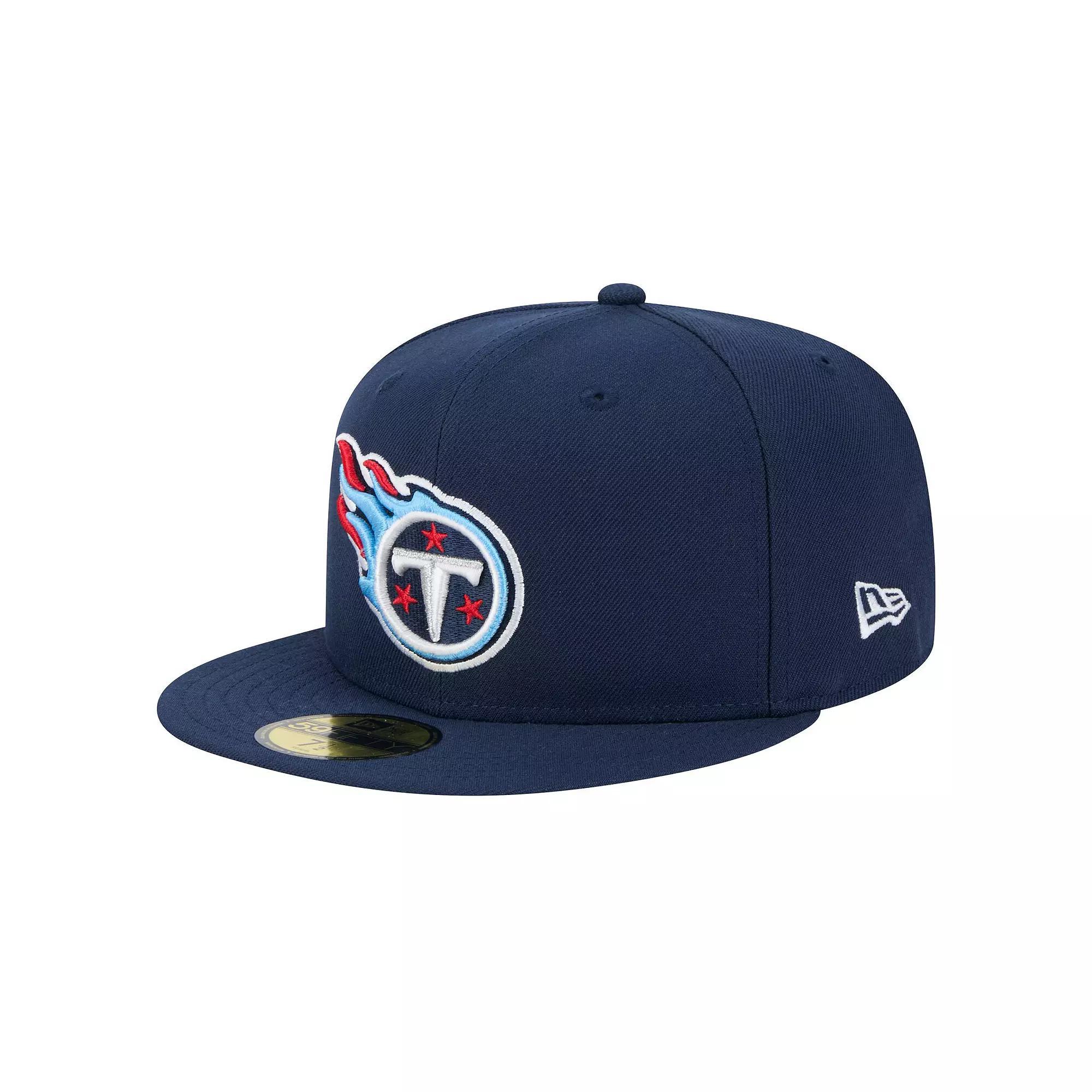 Men's New Era Navy Tennessee Titans  Main 59FIFTY Fitted Hat, Size: 7 1/2, Blue Product Image