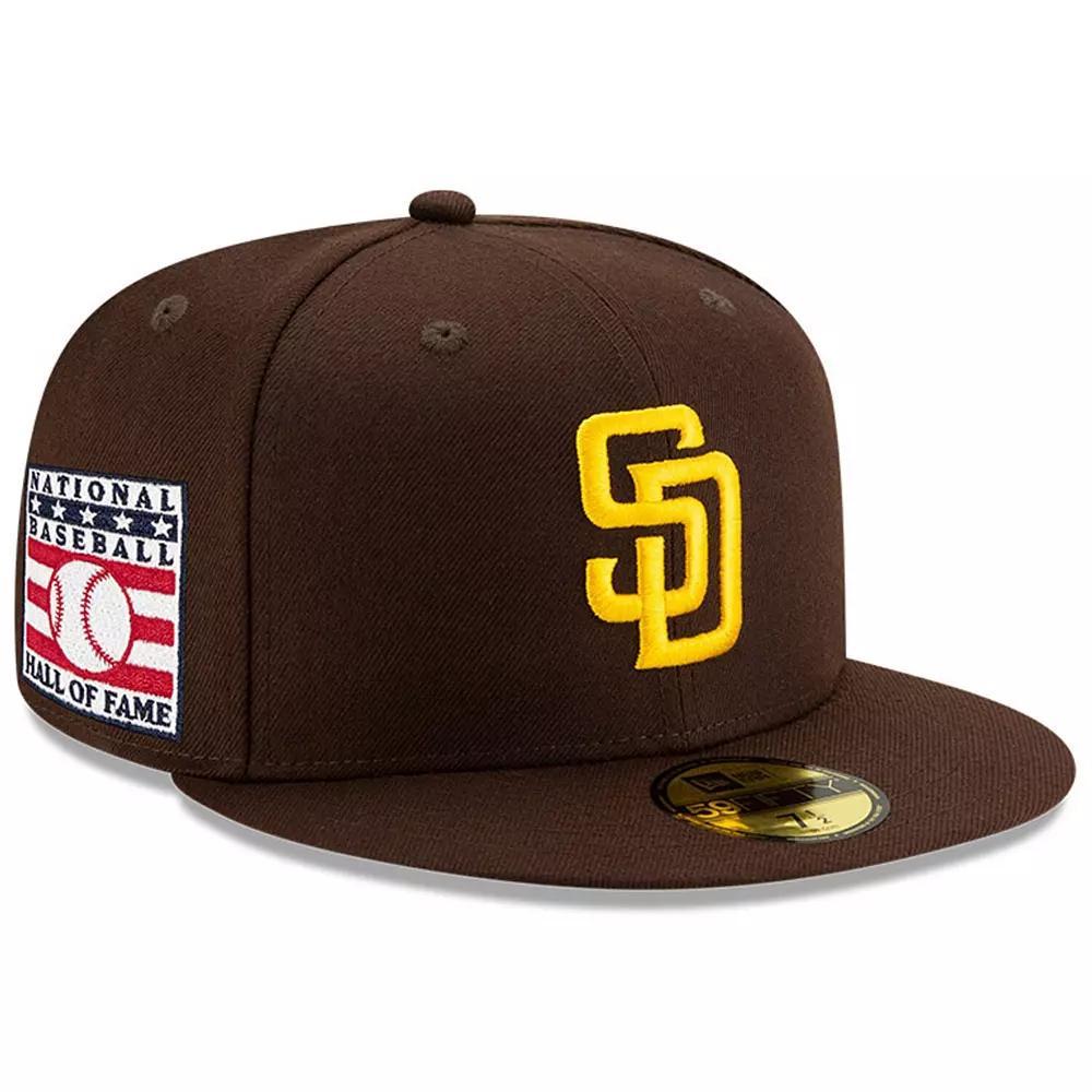 Men's New Era Brown San Diego Padres National Baseball Hall of Fame 59FIFTY Fitted Hat, Size: 7 1/2 Product Image