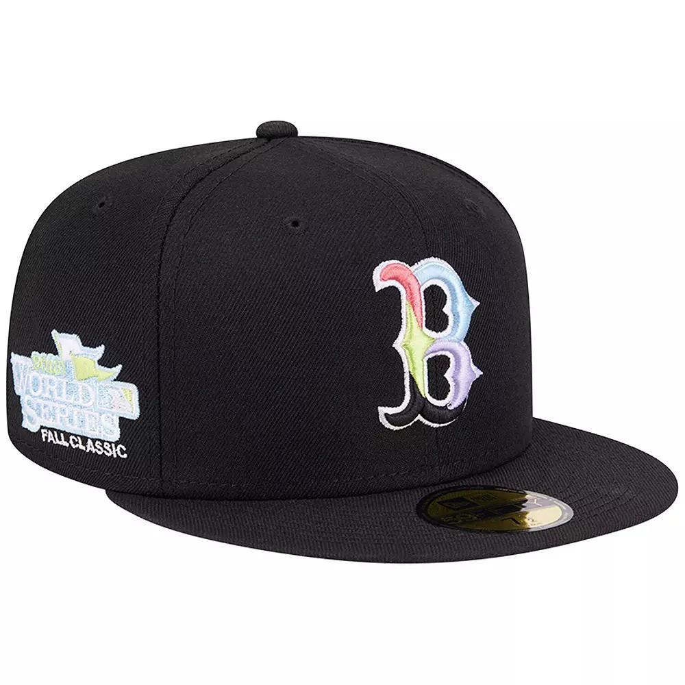 Men's New Era Black Boston Red Sox Multi-Color Pack 59FIFTY Fitted Hat, Size: 7 7/8 Product Image