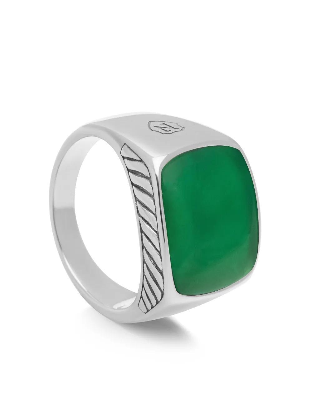 jade stainless steel ring  Product Image