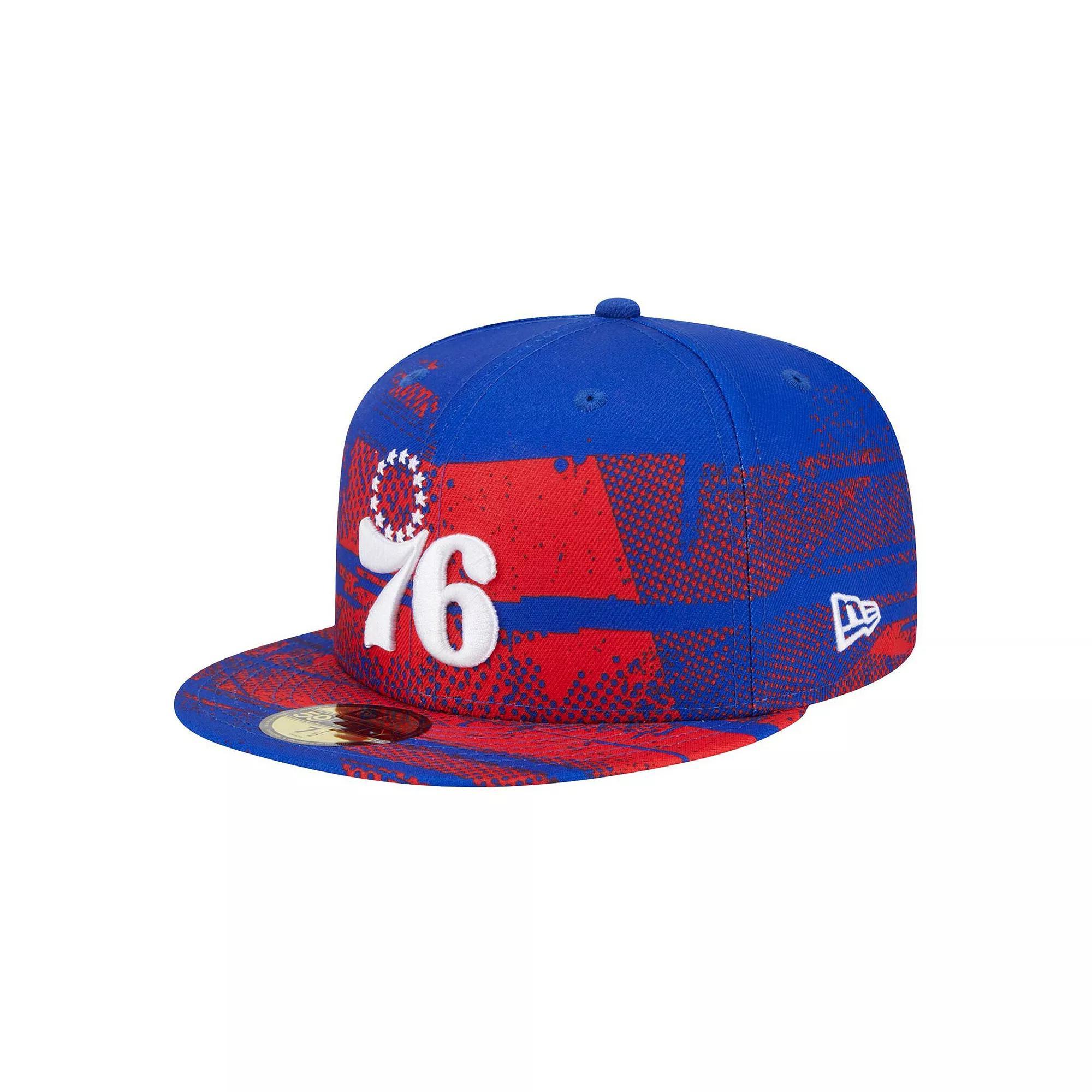 Men's New Era Royal Philadelphia 76ers Tip-Off 59FIFTY Fitted Hat, Size: 7 5/8, 76r Blue Product Image