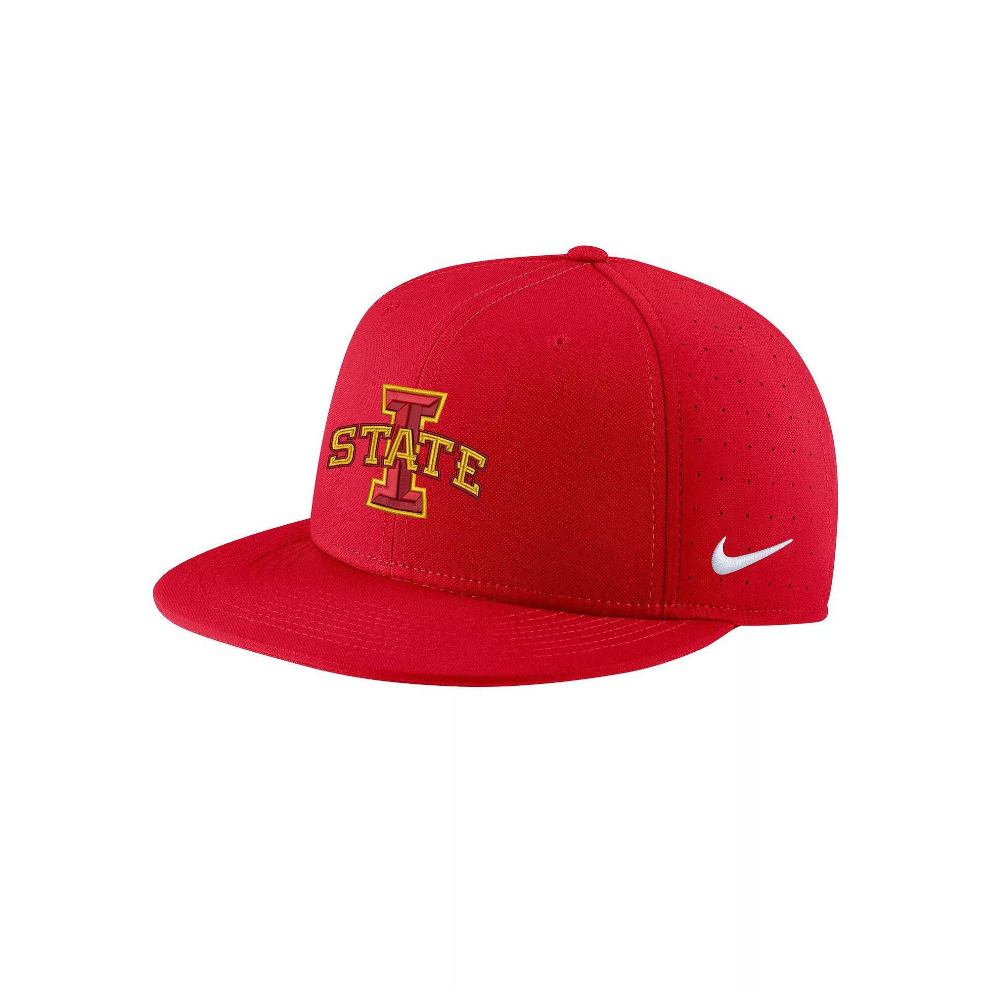 Men's Nike Cardinal Iowa State Cyclones Aero True Baseball Performance Fitted Hat, Size: 7 1/4, Red Product Image