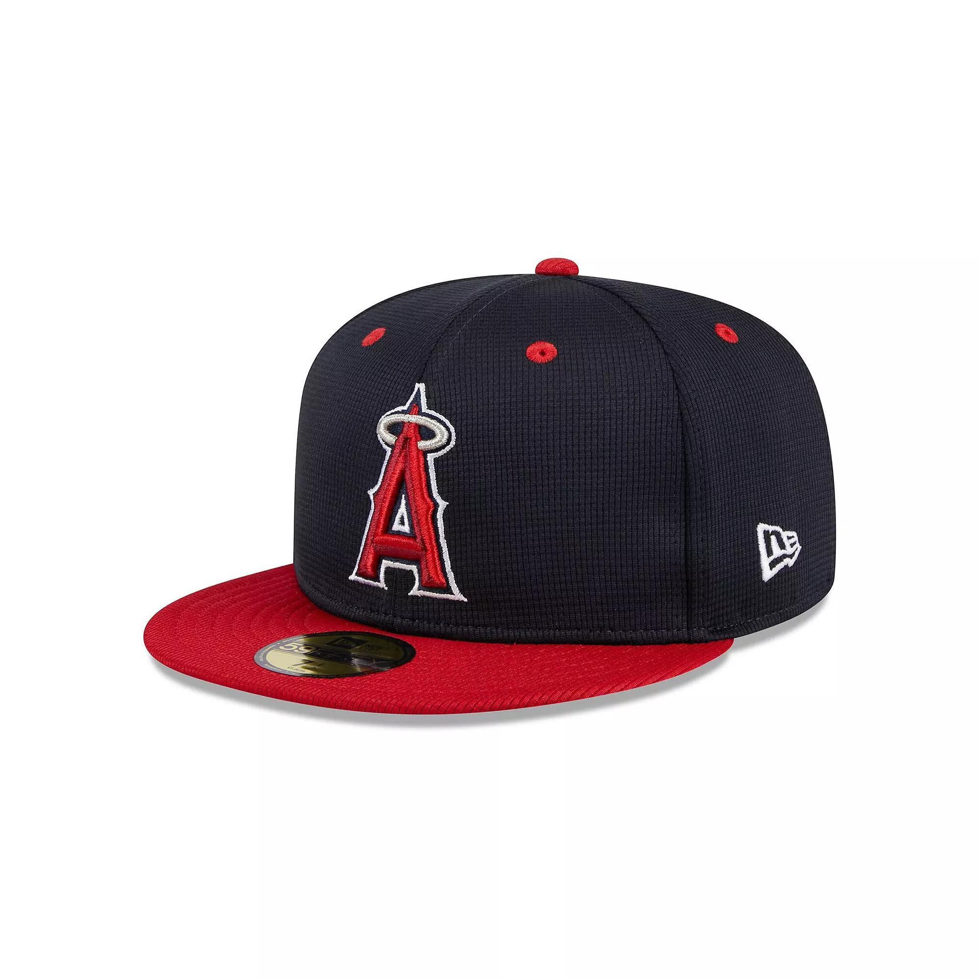 Men's New Era  Navy Los Angeles Angels 2024 Batting Practice 59FIFTY Fitted Hat, Size: 7 5/8, Blue Product Image