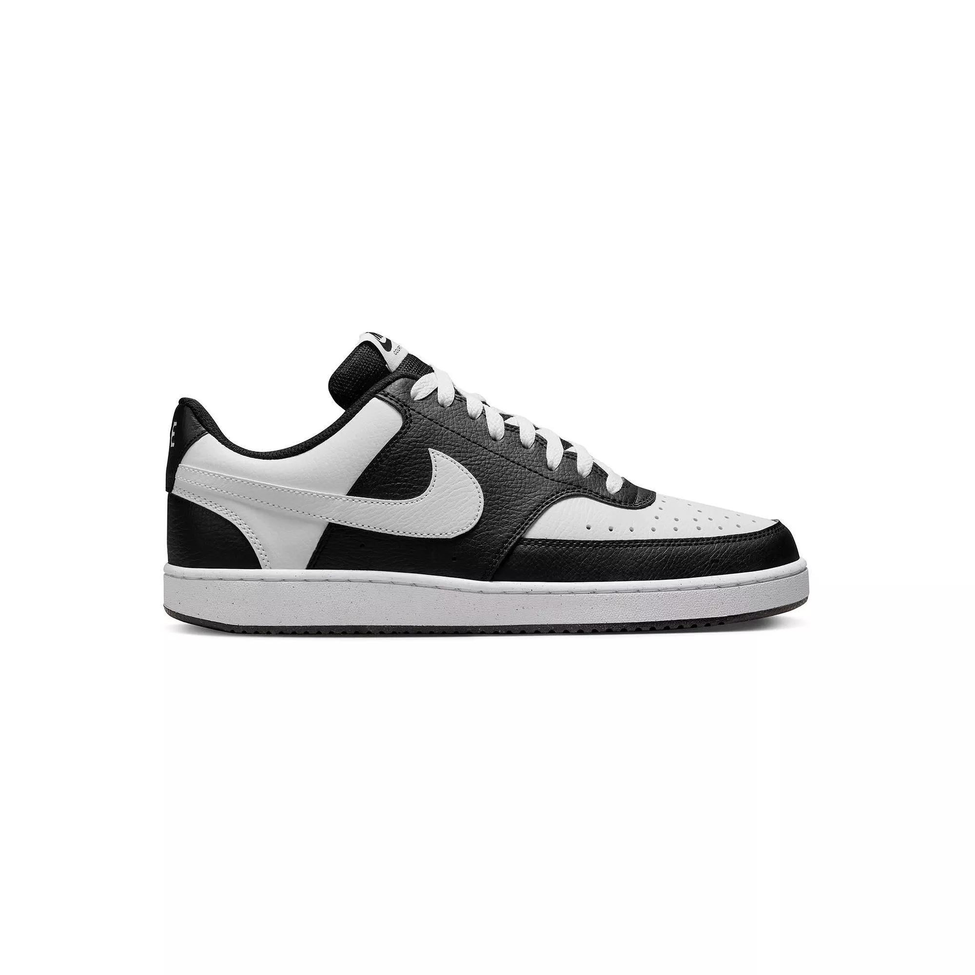 Men's Nike Court Vision Low Sneakers, Size: 12, Black White Product Image