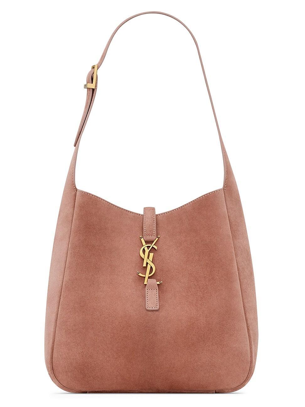 Womens Le 5 a 7 Supple Small Shoulder Bag in Suede Product Image