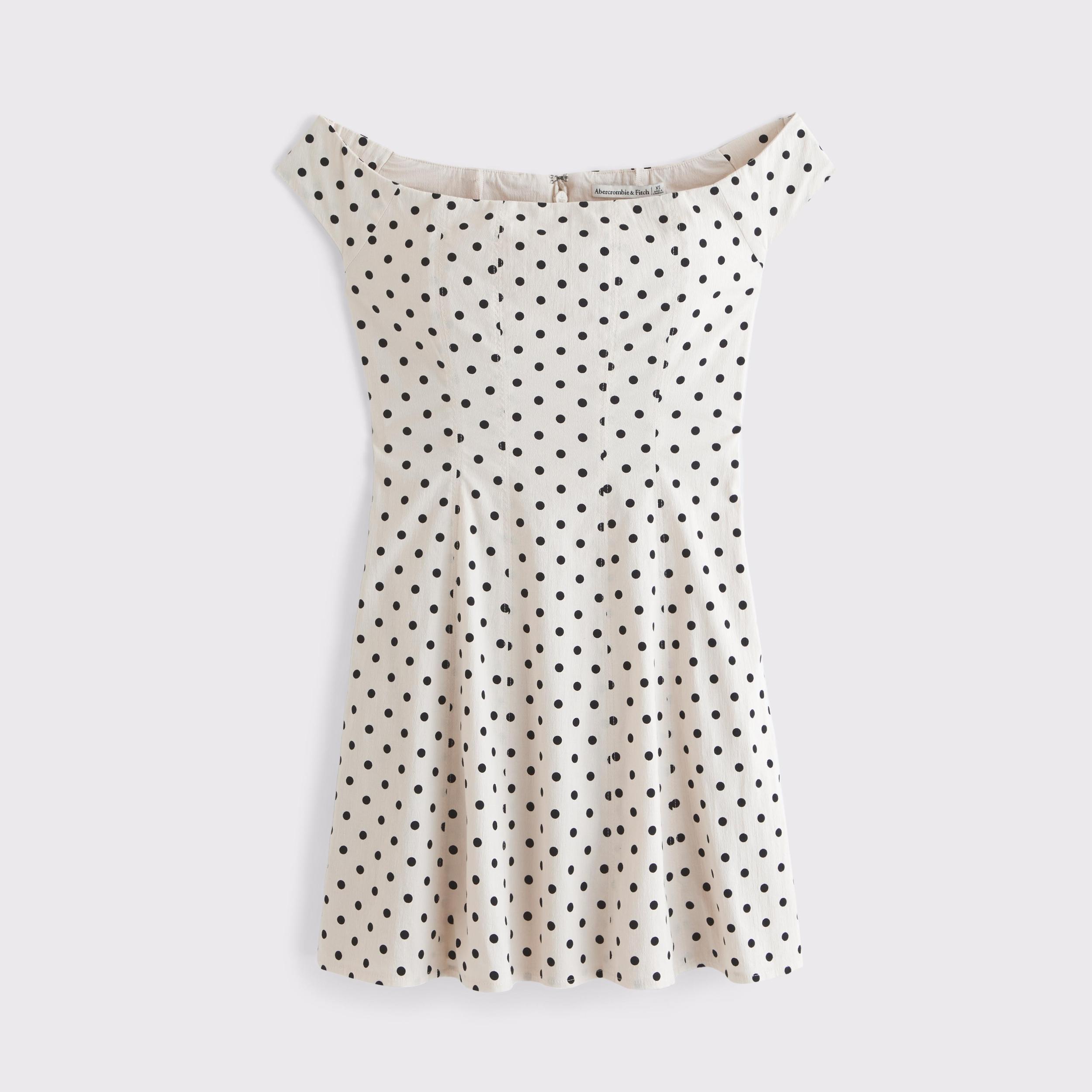 The A&F Mila Off-The-Shoulder Mini Dress Product Image