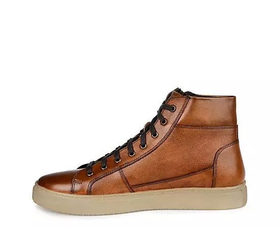 Thomas & Vine Xander Mens Leather High-Top Sneakers Product Image