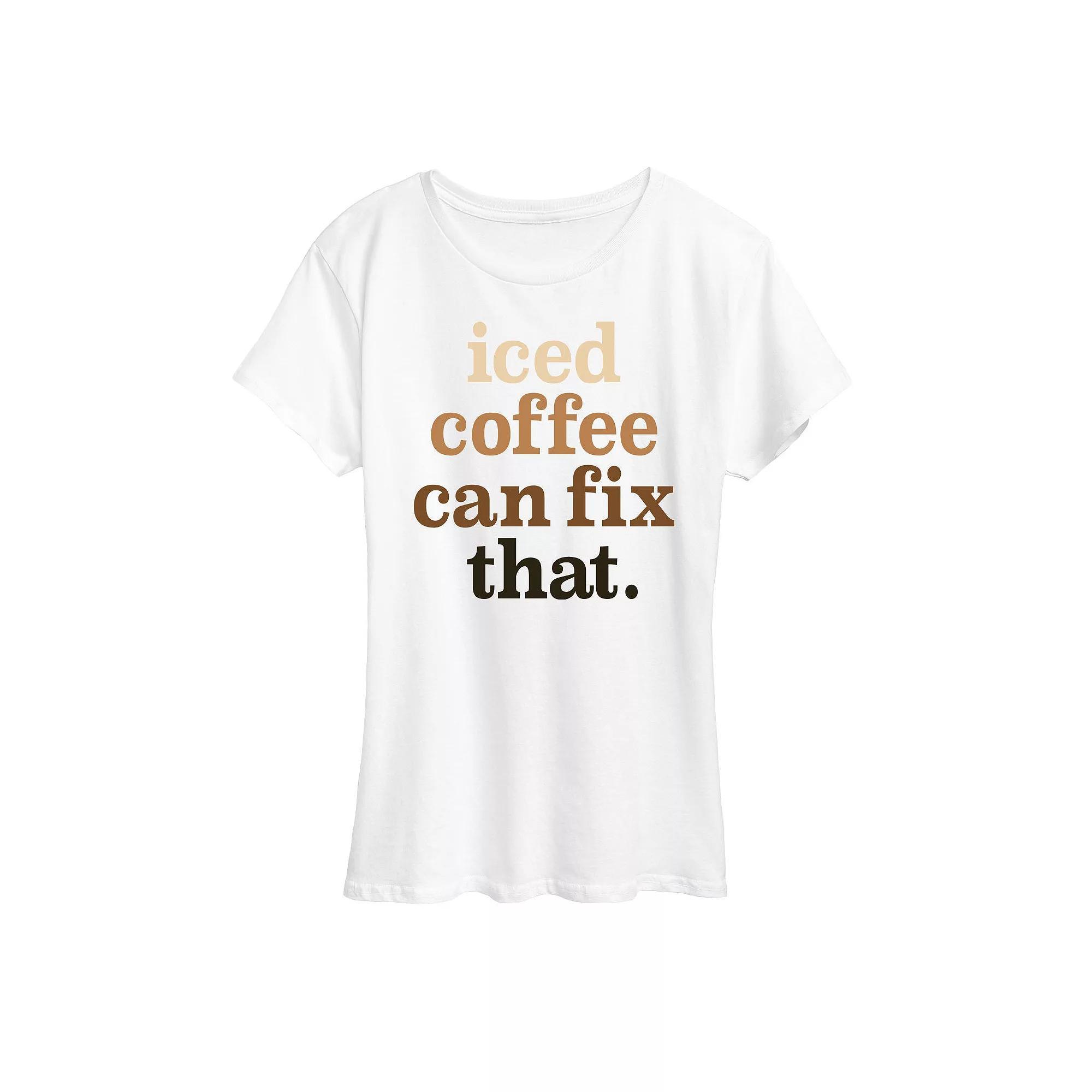 Womens Iced Coffee Can FiGraphic Tee That Graphic Tee, Girls Product Image