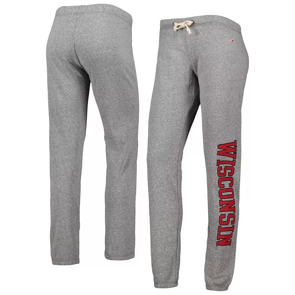 Women's League Collegiate Wear Heather Gray Wisconsin Badgers Victory Springs Tri-Blend Jogger Pants, Size: XL, Grey Product Image