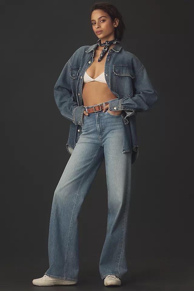PAIGE Sasha High-Rise Wide-Leg Jeans Product Image