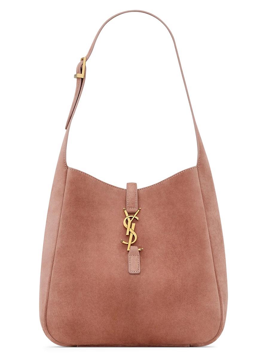 Womens Le 5 a 7 Supple Small Shoulder Bag in Suede Product Image