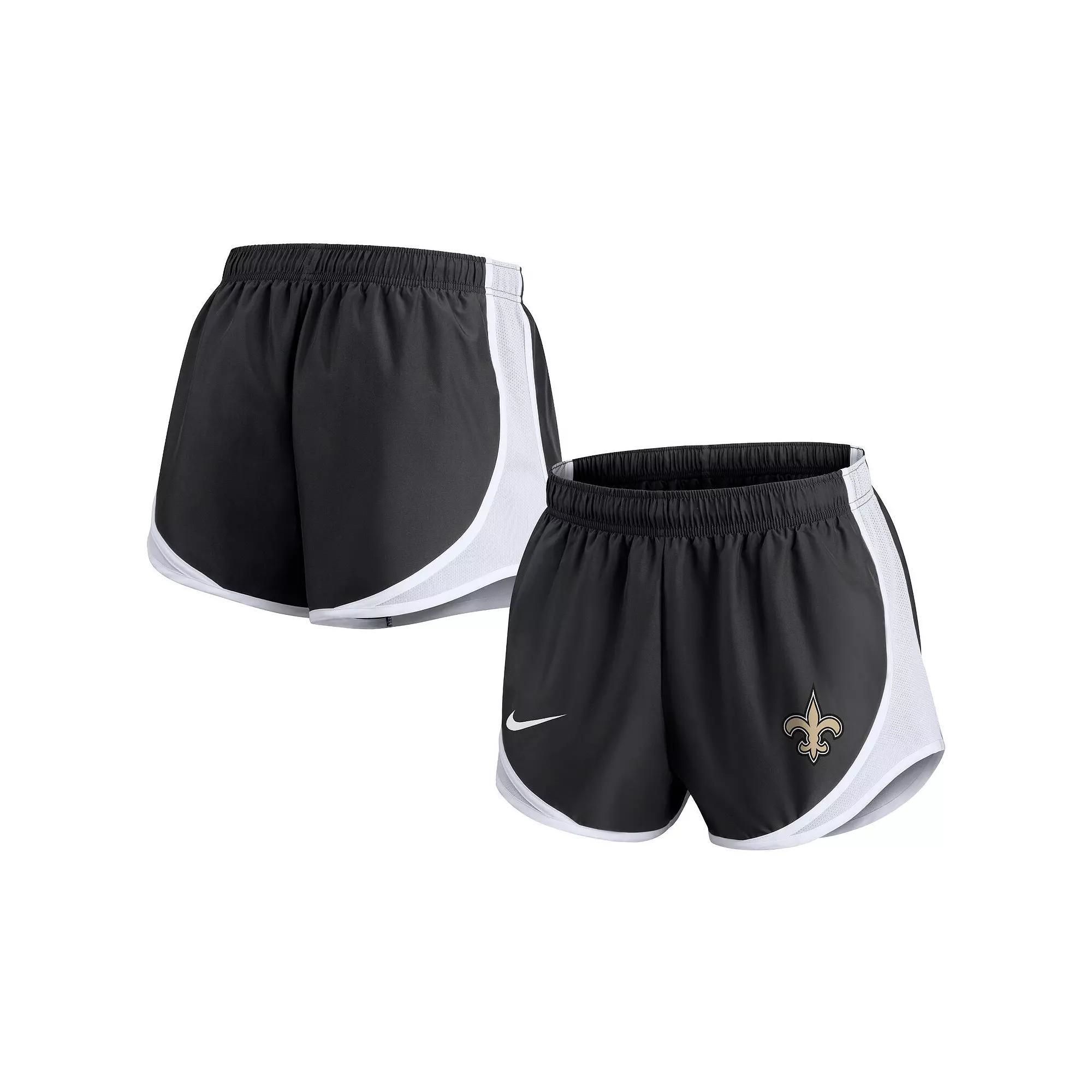 Women's Nike Black New Orleans Saints Tempo Shorts, Size: 2XL Product Image