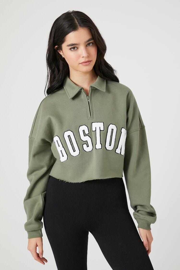 Half-Zip Boston Pullover | Forever 21 Product Image
