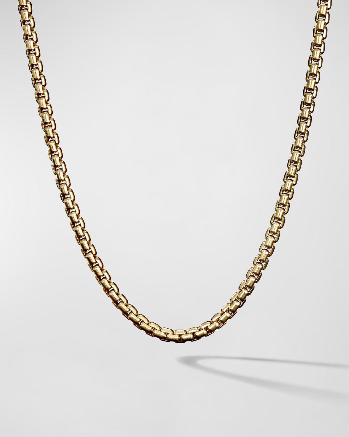 David Yurman 18K Yellow Gold Medium Box Chain Necklace 20, 3.4mm Product Image