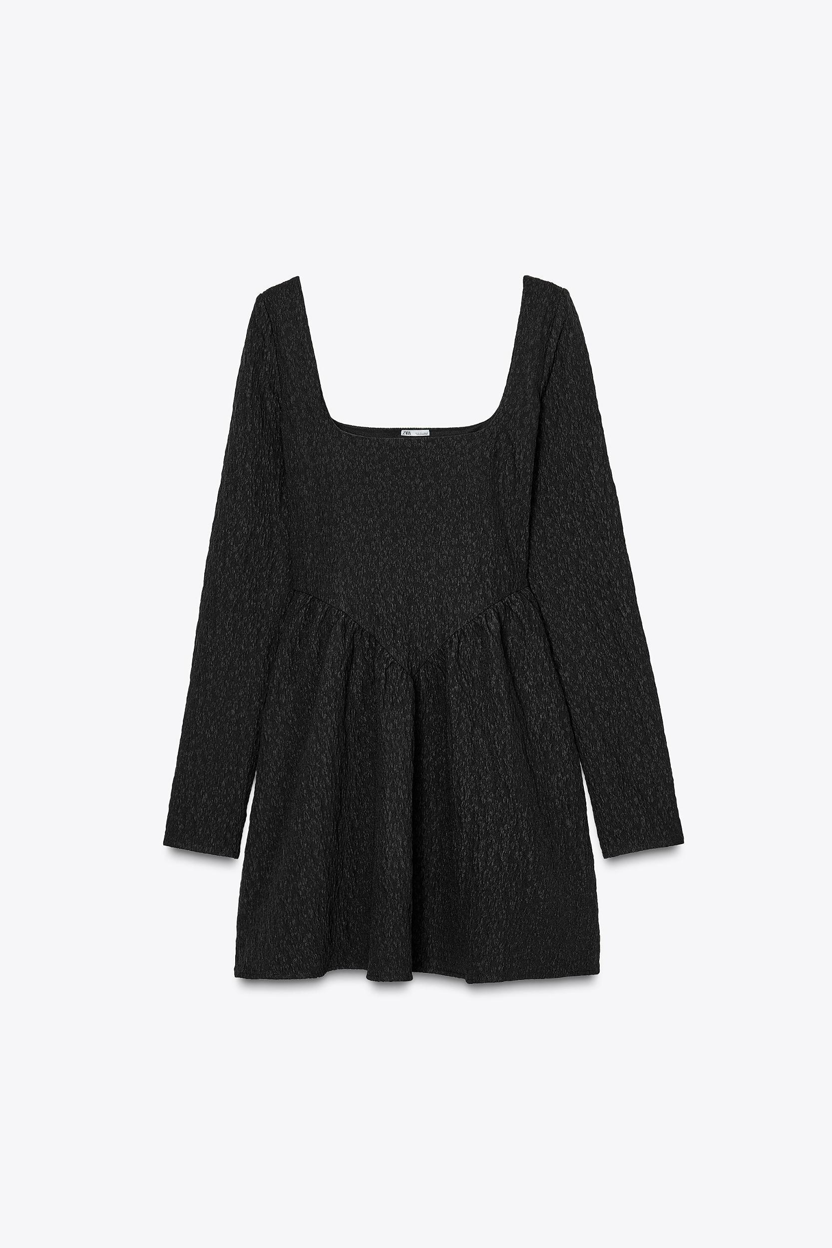 TEXTURED DRESS WITH VOLUME Product Image