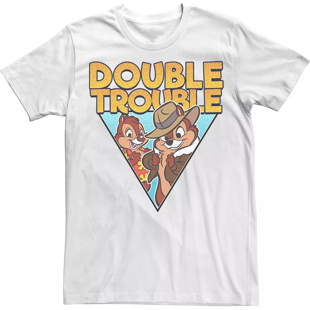 Disney's Chip 'N Dale Double Trouble Men's Tee, Size: XXL, White Product Image