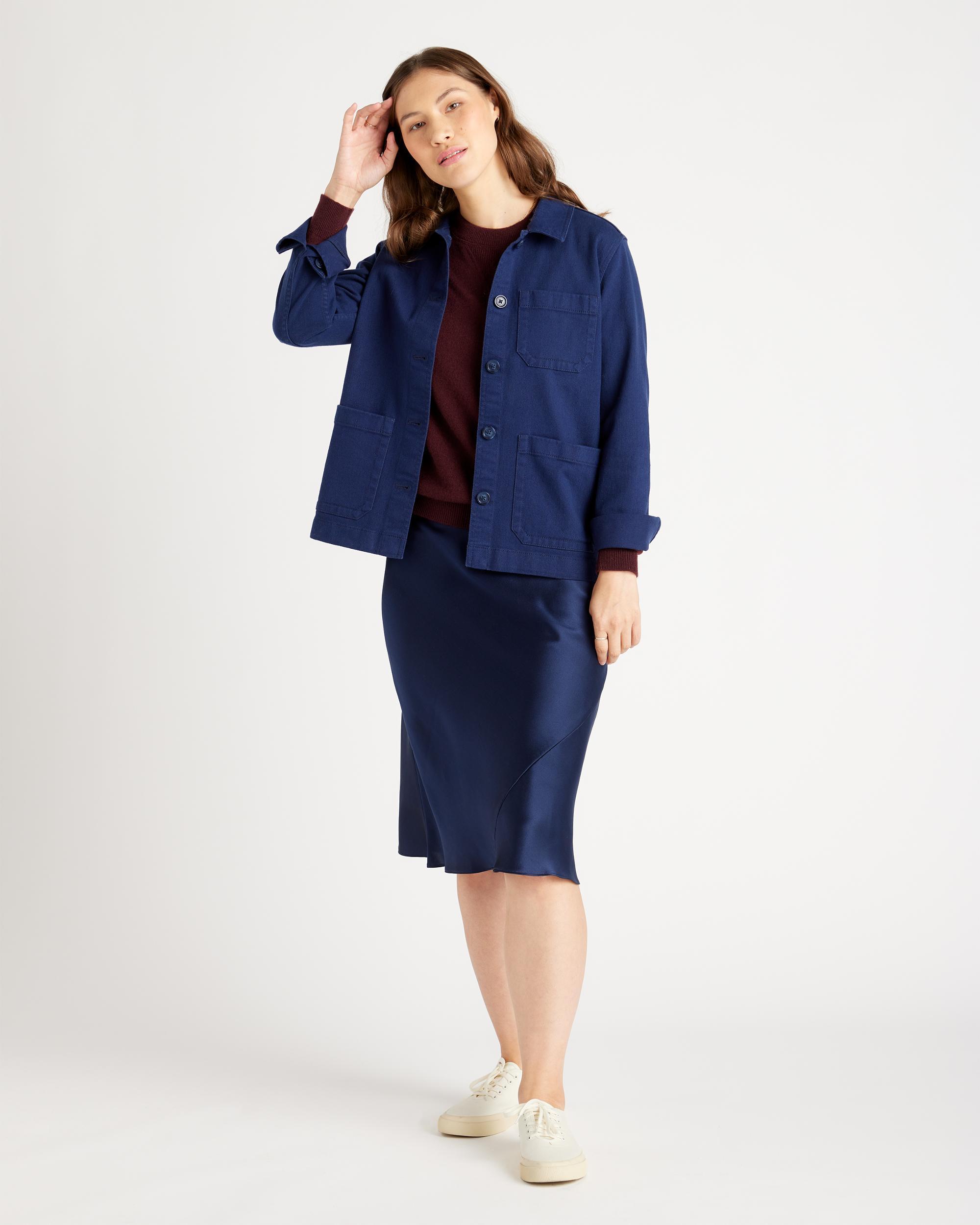 Quince | Women's Organic Comfort Stretch Chore Jacket Spandex, Size XS, Organic Cotton Product Image