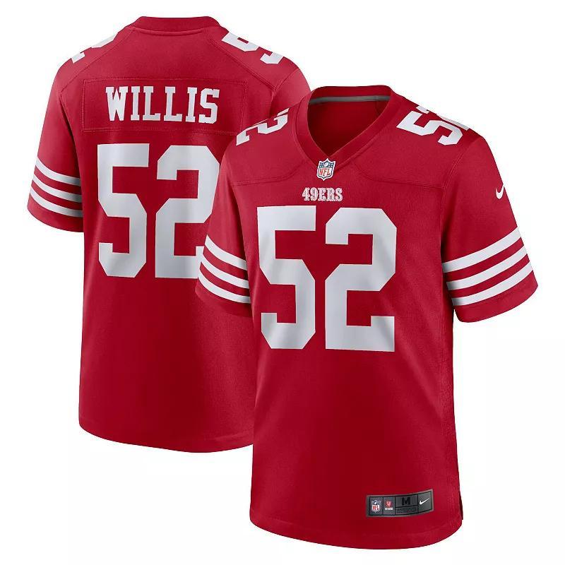 Men's Nike Patrick Willis Scarlet San Francisco 49ers Retired Player Game Jersey, Size: 2XL Product Image