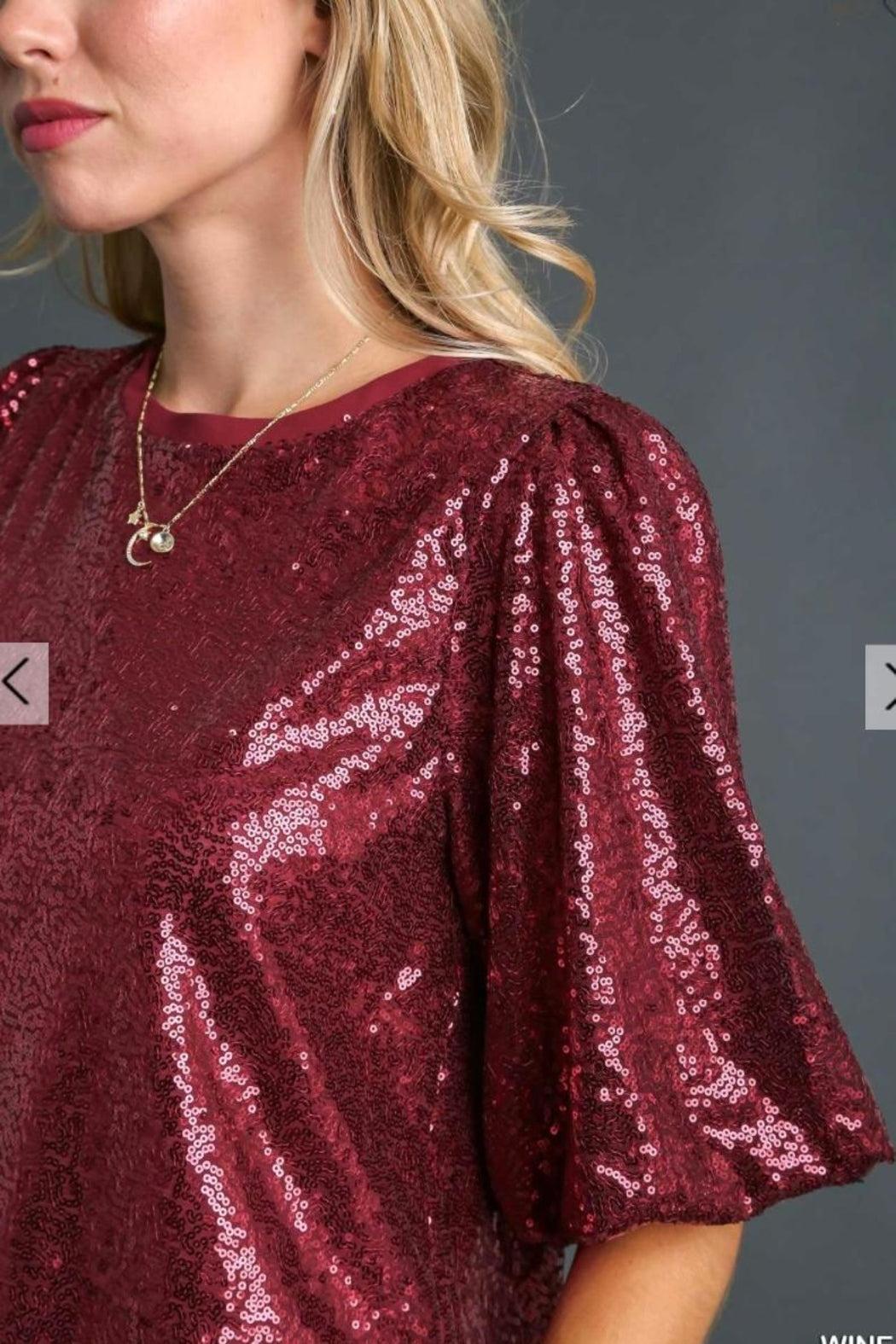 Top, Sequin Ss Product Image