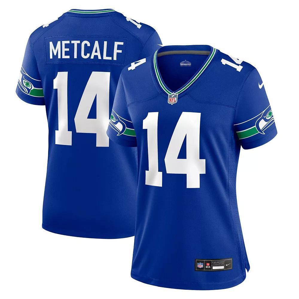 Womens Nike DK Metcalf Royal Seattle Seahawks Player Jersey Product Image