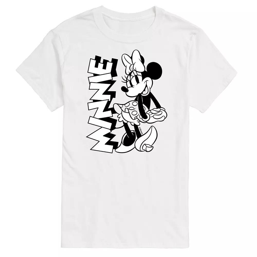 Disney's Minnie Mouse Big & Tall Graphic Tee, Men's, Size: 3XB, White Product Image