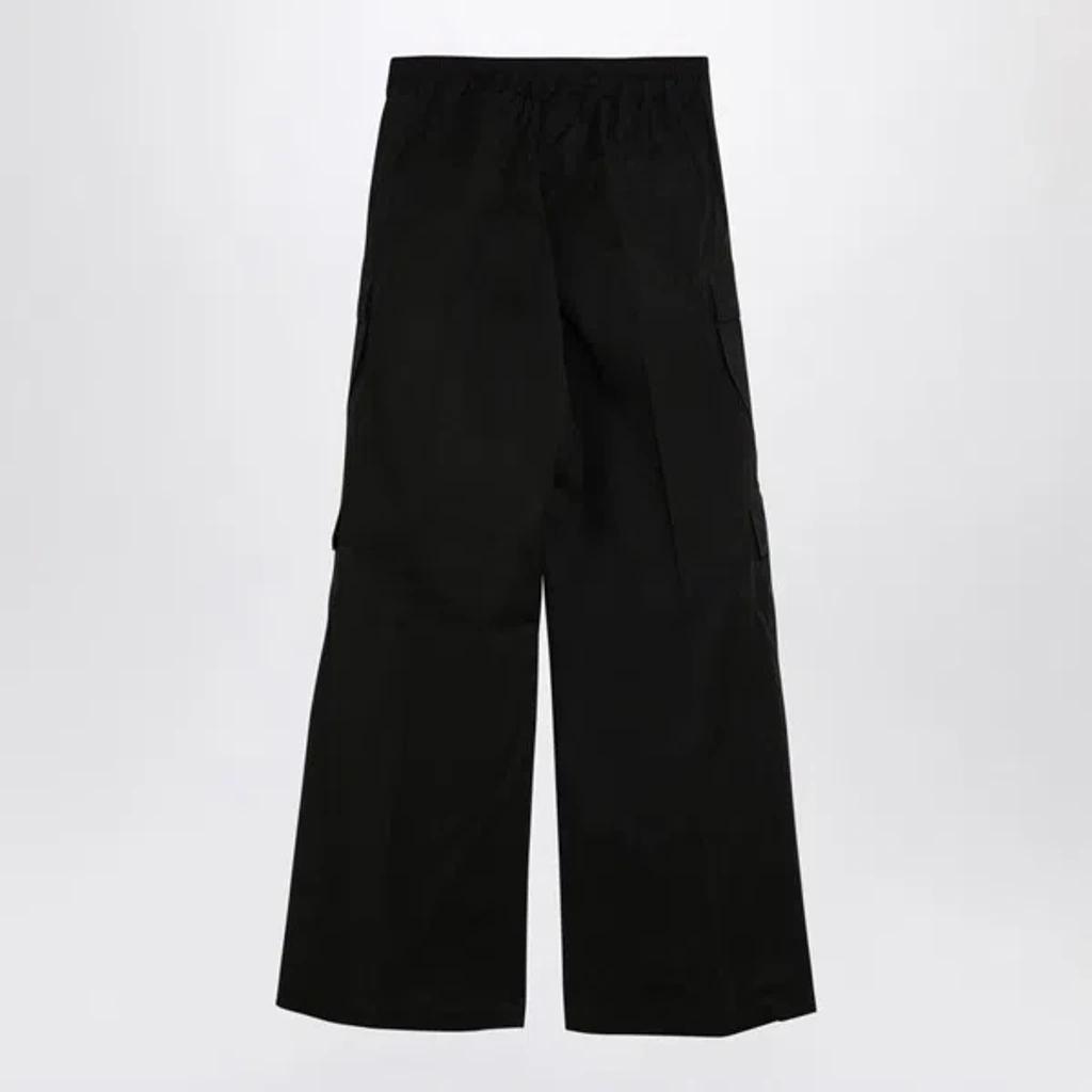 RICK OWENS Cargobelas Cotton Trousers Dark Green Product Image