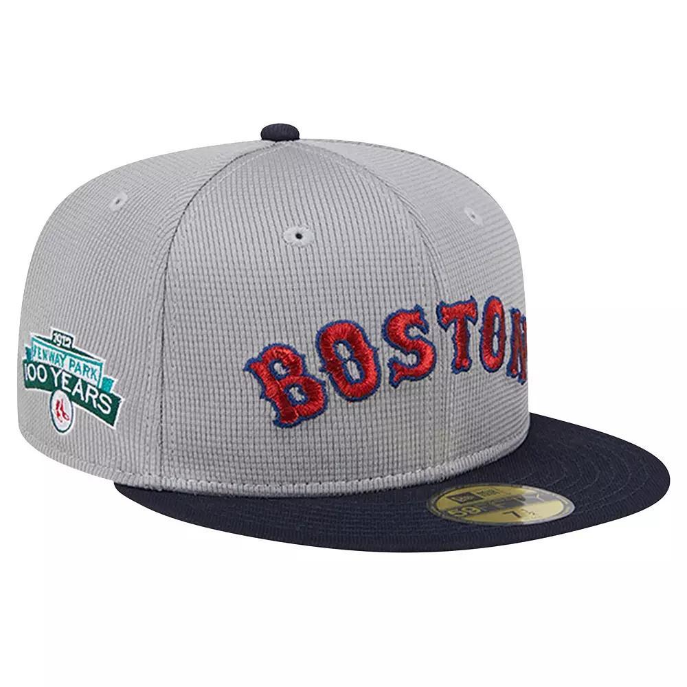 Men's New Era Gray Boston Red Sox Pivot Mesh 59FIFTY Fitted Hat, Size: 7 1/4, Grey Product Image