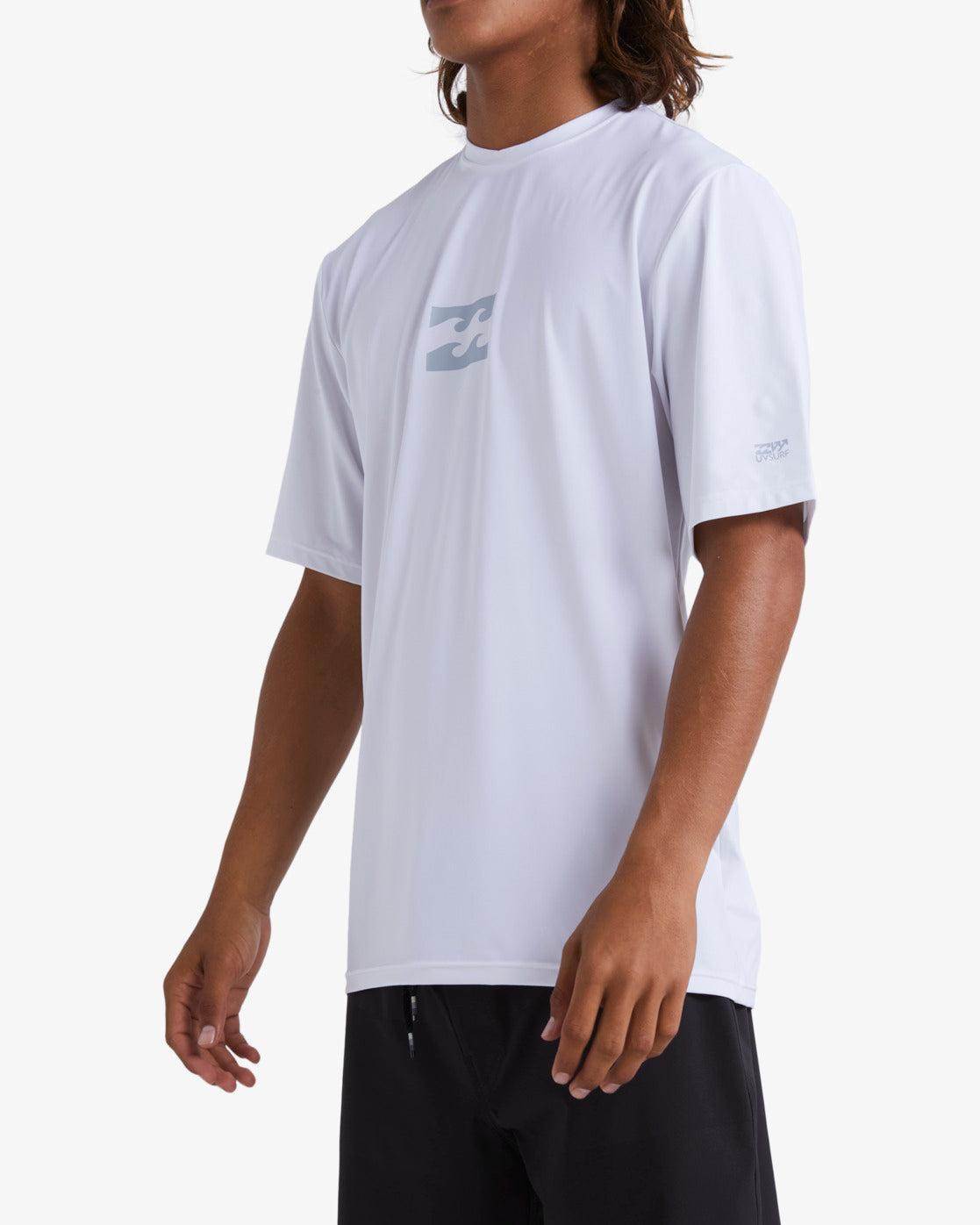 All Day Wave Loose Fit Short Sleeve Surf Tee - White Male Product Image