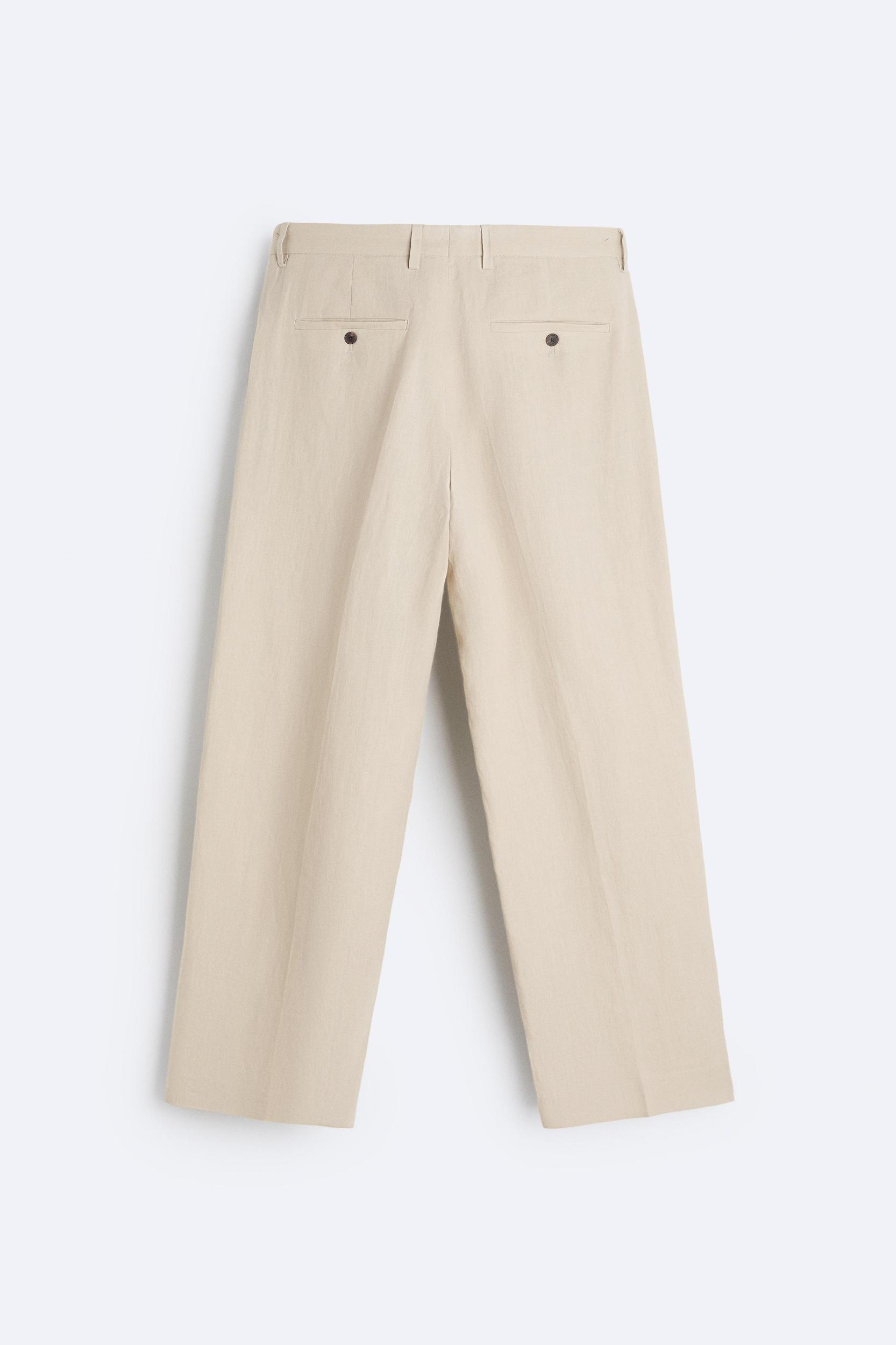 SUIT PANTS IN 100% LINEN Product Image