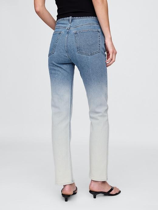 High Rise Ombré '90s Straight Jeans Product Image