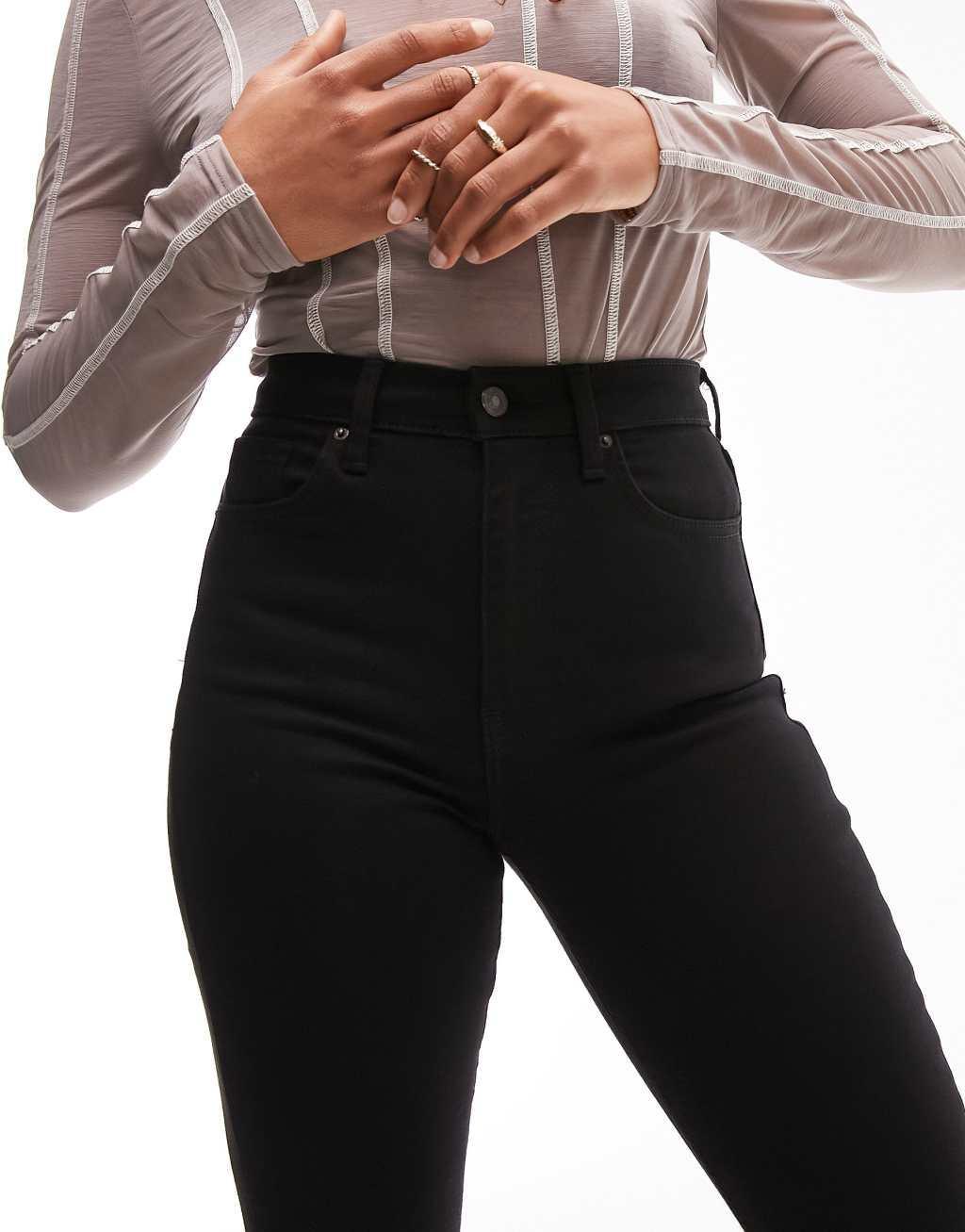 Topshop Hourglass Jamie flare jeans Product Image