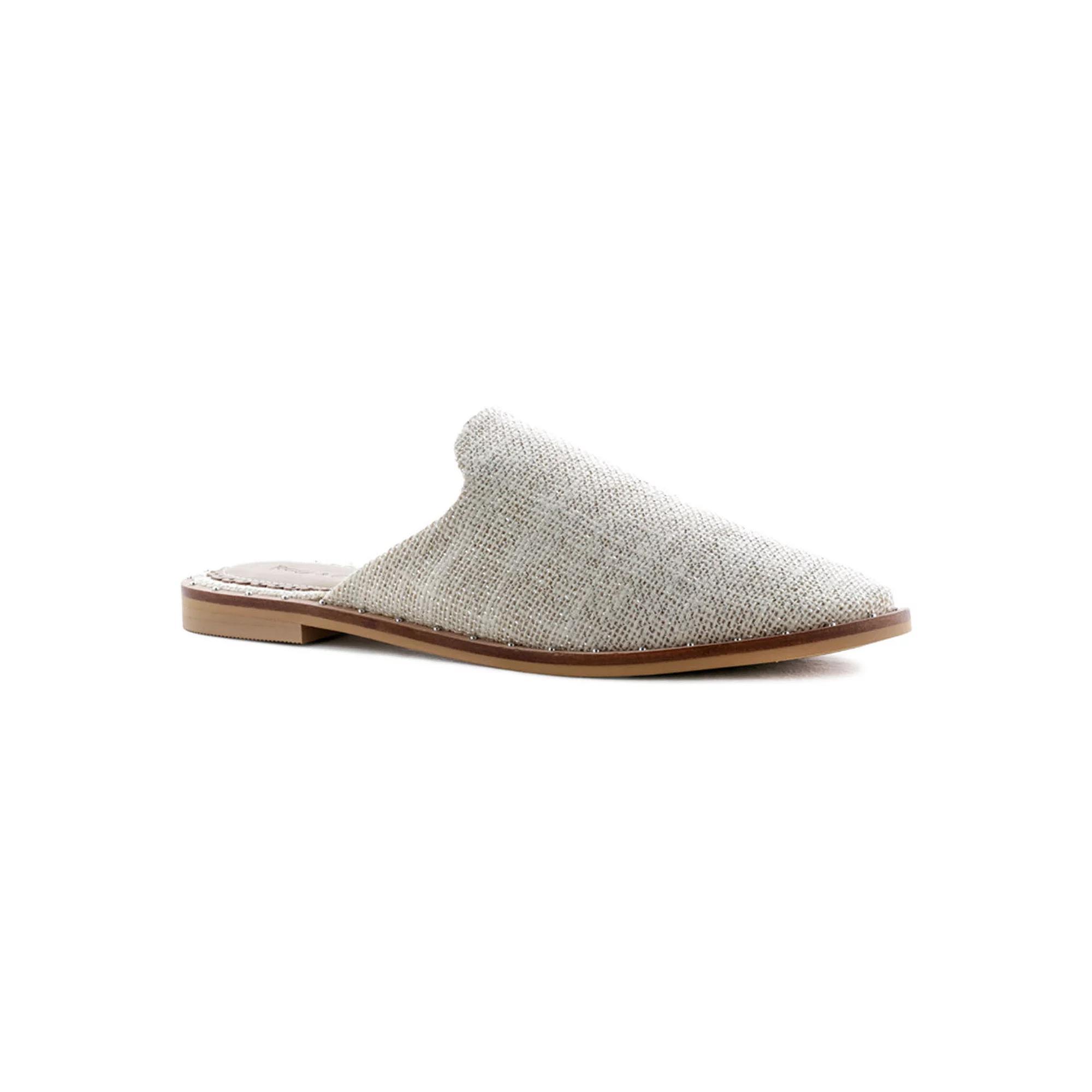 Rag & Co Lia Women's Mules, Size: 5, White Silver Product Image
